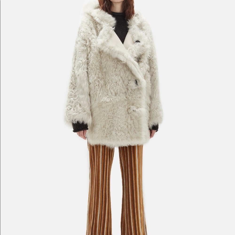 Acne Studios Lune Lamb Fur Coat